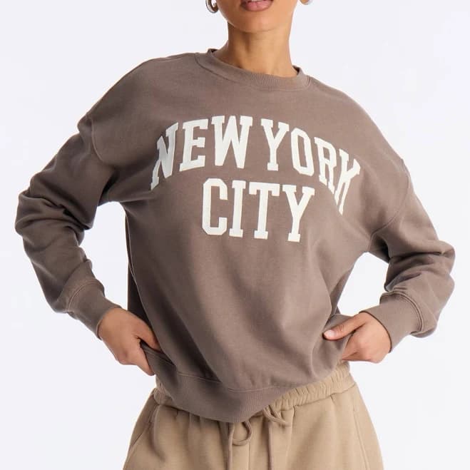 Fashion Nova Women's New York City Crew Fleece Sweatshirt