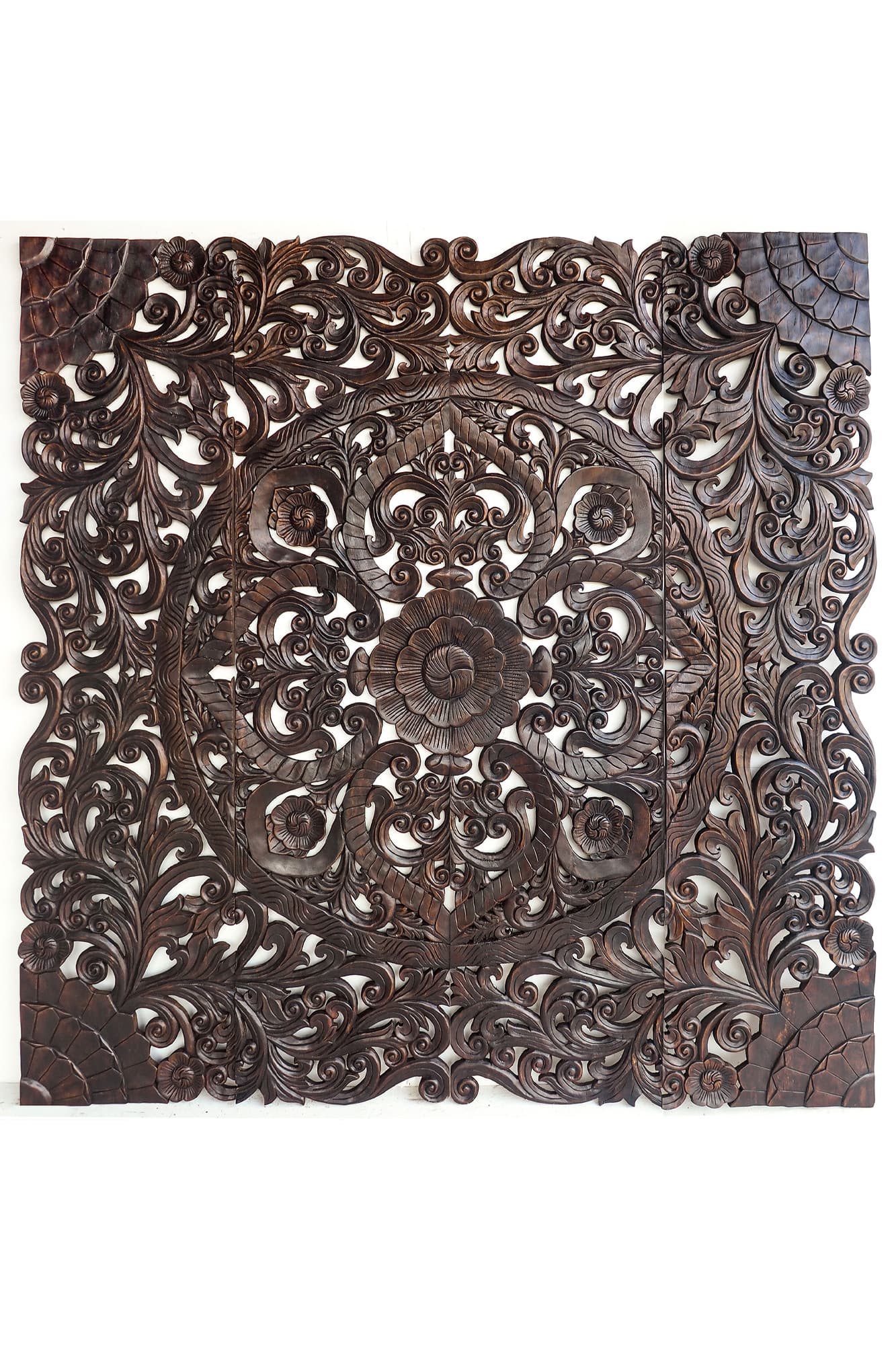 Dark Brown Handcrafted California Bed Headboard