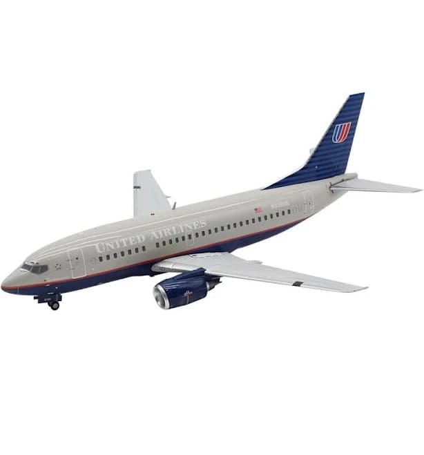 GeminiJets United Airlines B737-500 Battleship Livery 1/200 Diecast Model