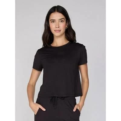 Danielle K. All Over Mesh Short Sleeve Tee