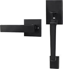 Azdele Modern Front Door Handle with Deadbolt and Lever Set