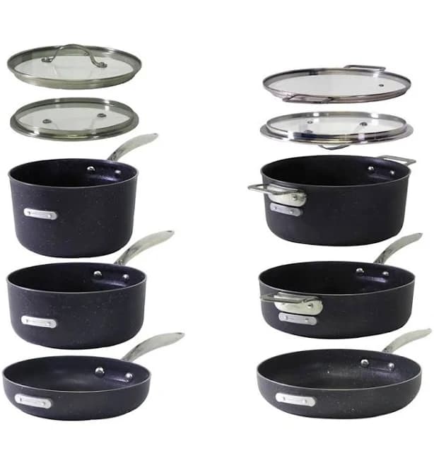 Granitestone Stackmaster 10-Piece Stackable Cookware Set
