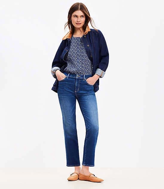 Loft Women's Mid Rise Slim Jeans