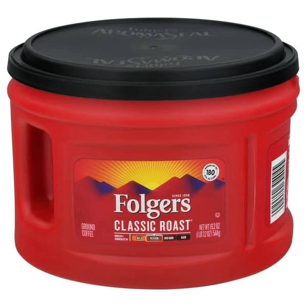 Folgers Coffee, Ground, Medium, Classic Roast