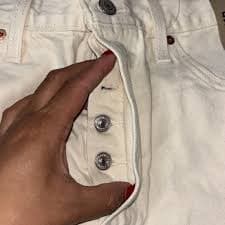 NWT Levi's Women's Off-White Denim Shorts with Butterfly Design, Size 32