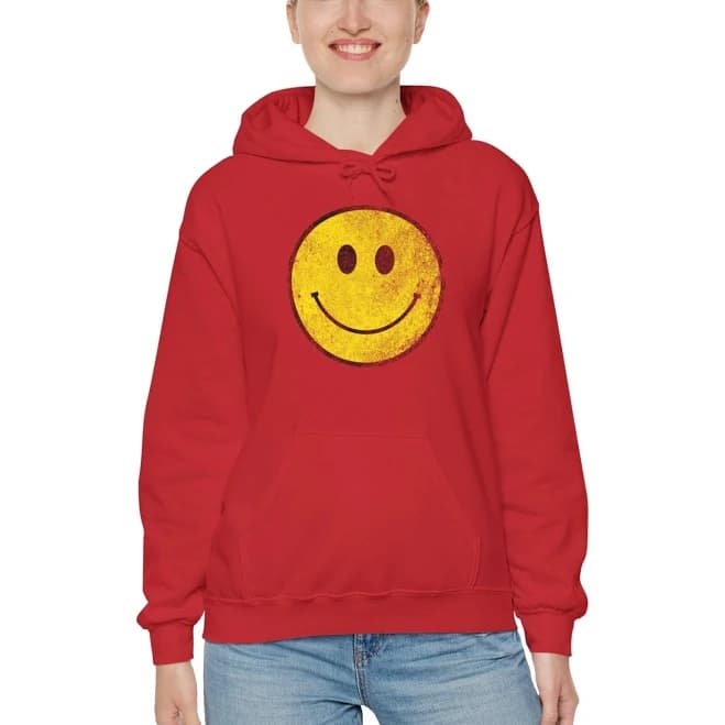 Classic Smiley Face Hoodie Sweatshirt
