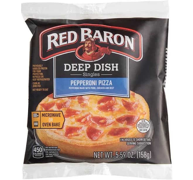 Red Baron Pepperoni Deep Dish Pizza