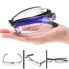 Portable Foldable Reading Glasses Unisex UltraLight Clear Anti Blue Light Presbyopic Glasses Rimless Square With CaseXJ240907 From Swagger_fashion1, $6.38 | DHgate.Com