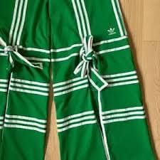 adidas | Pants & Jumpsuits | Adidas X Ji Won Choi Track Pants Wide Leg Tie Detail Rare Collab | Poshmark