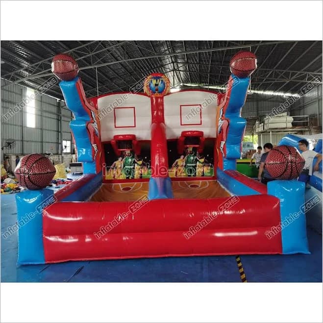 Commercial Inflatable Basketball Shooting Stars Interactive Sports Games