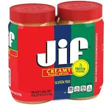 Jif Creamy Peanut Butter, Jars, 2 pk./48 oz. (NO SHIP TO CA STATE)