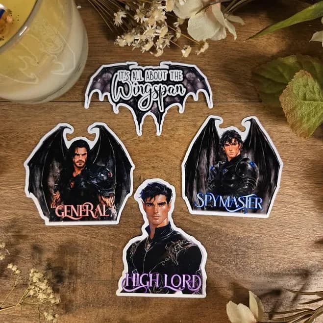 ACOTAR Batboys Vinyl Sticker Set: Wingspan, Cassian, Azriel