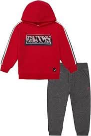 Nautica Baby Boy's 2pc Fleece Pant Set, Rain Forest/Marshmallow/New Sport Navy: Buy Online at Best Price in UAE - Amazon.ae
