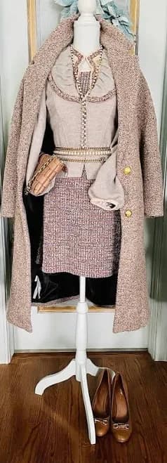 Zara Women's Tweed Dress And Matching Jacket