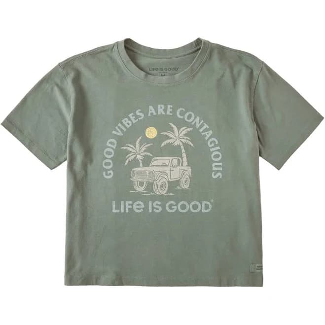 Life Is Good Women's Good Vibes Are Contagious ATV T-Shirt