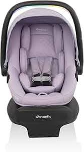 Evenflo LiteMax NXT Rear-Facing Lightweight Preemie and Infant Car Seat 3-30lbs with SensorySoothe. Easy Install with Base (Agate) : Baby - Amazon.com