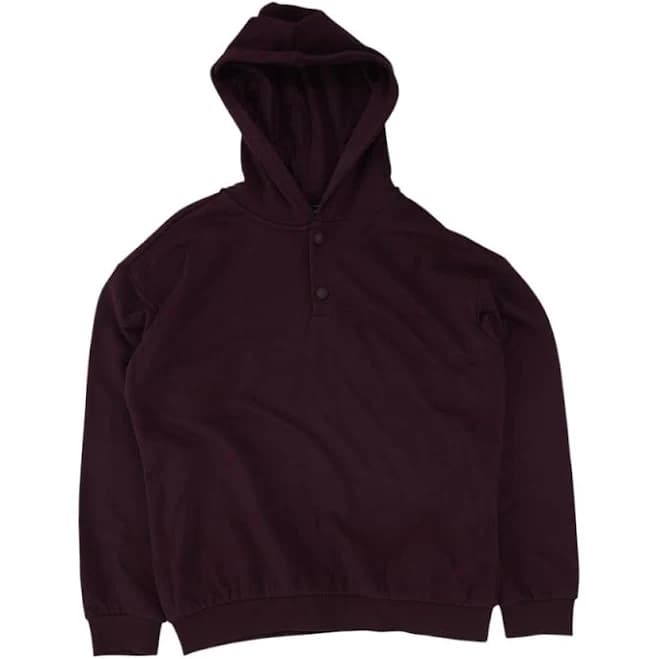 Maroon Solid Hoodie Pullover