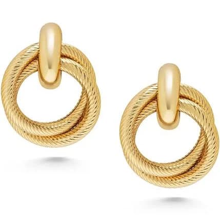 Nialaya Double Hoop Earrings
