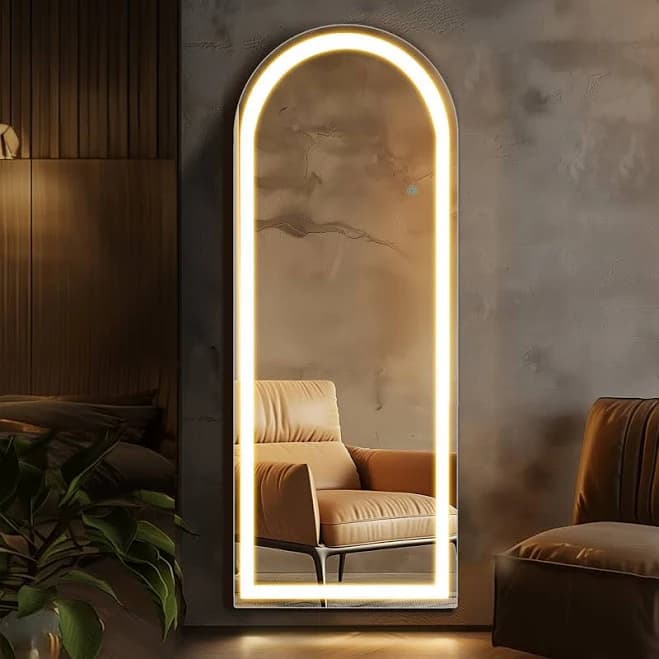 Wrought Studio Arched LED Full Body Mirror