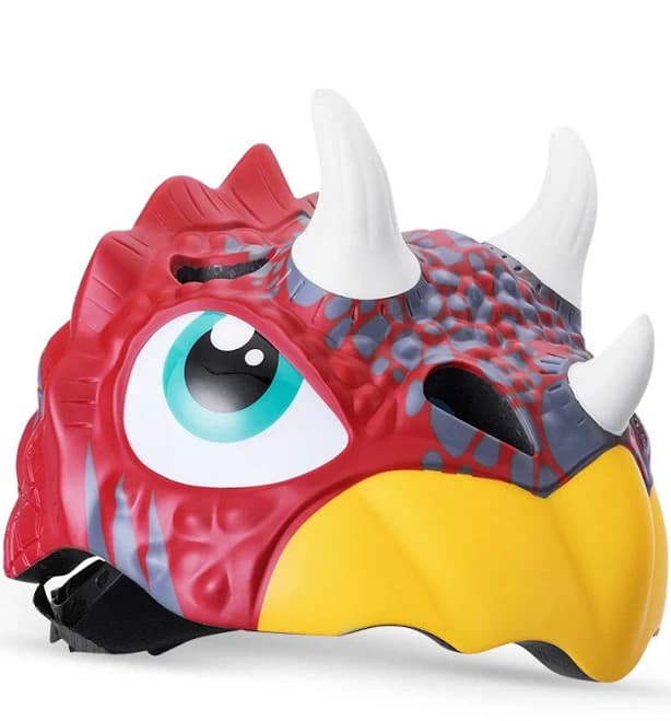 ROCKBROS Kids Cartoon Dinosaur Adjustable Helmet