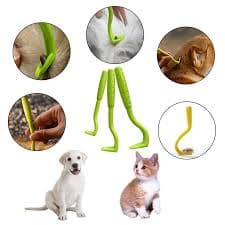 3PCS Pet Flea Remover Tool Tick Removal Tick Picker Hook Pet Comb Pet Cat Dog Grooming Supplies Dog Accessories - AliExpress