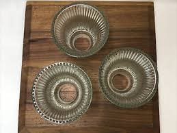 Vtg Set 3 Art Deco Holophane Style Ribbed Glass Lamp Shades Globes 2 1/8 1/4"Fit | eBay