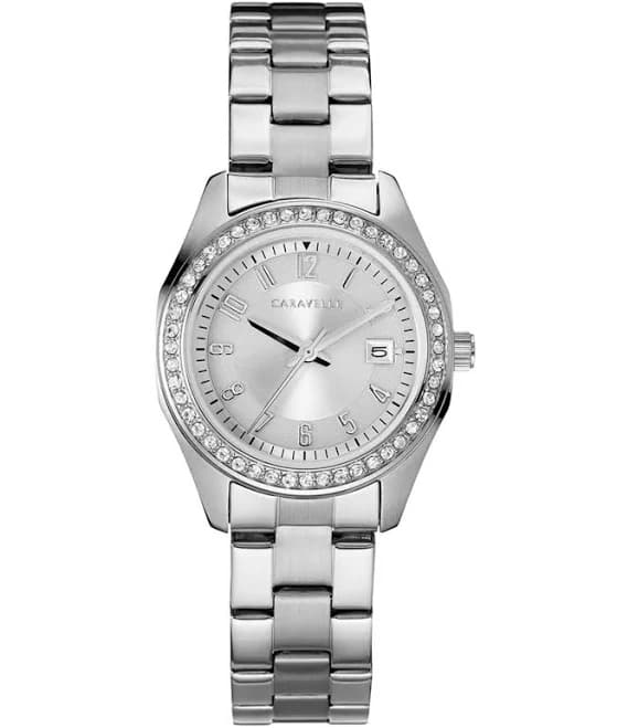 Caravelle by Bulova Women's Crystal Stainless Steel Watch