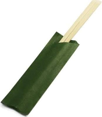 Bamboo Chopsticks with Green Sleeves