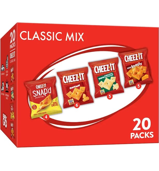 Cheez-It Classic Mix Cheese Crackers Variety Pack