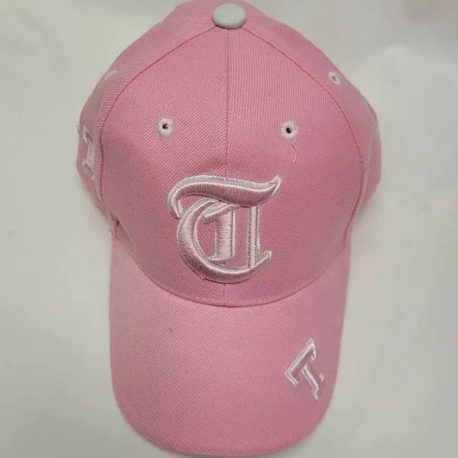 Pink Ladies Hat Baseball Cap Adjustable. Letter T