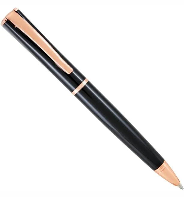 Monteverde Impressa Black with Rose Gold Trim Pen