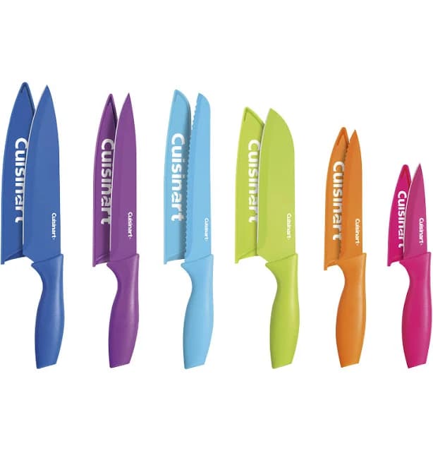 Cuisinart 12pc Ceramic-Coated Knife Set
