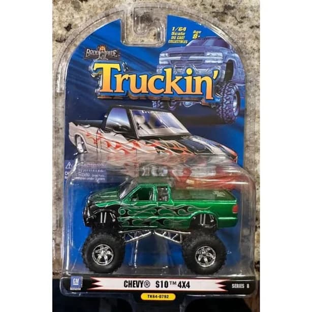Chevy S-10 4 x 4 Truckin Badd Ride 1/64 Scale Die Cast Collectibles