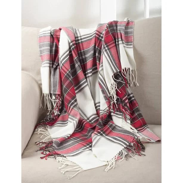 Plaid Design Throw Blanket