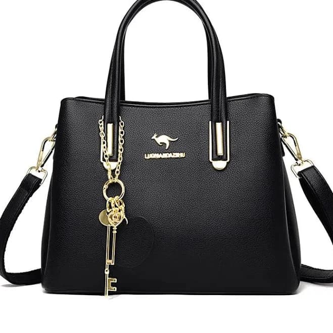 Unique Zippers Multiple Pocket Tote Bag