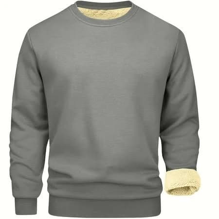 Men's Oversized Fleece Lined Sweatshirt