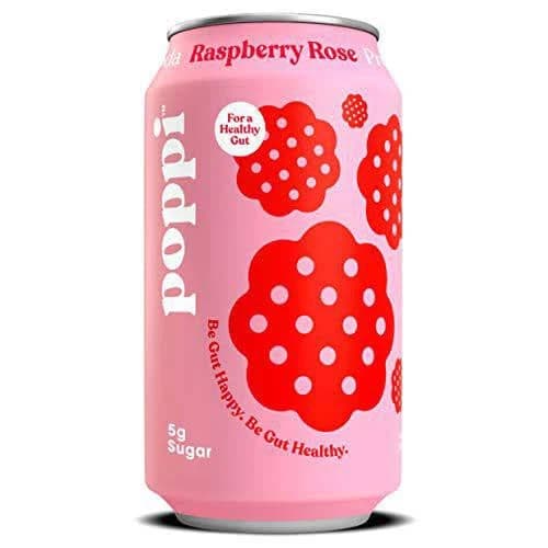 Poppi Raspberry Rose Prebiotic Soda