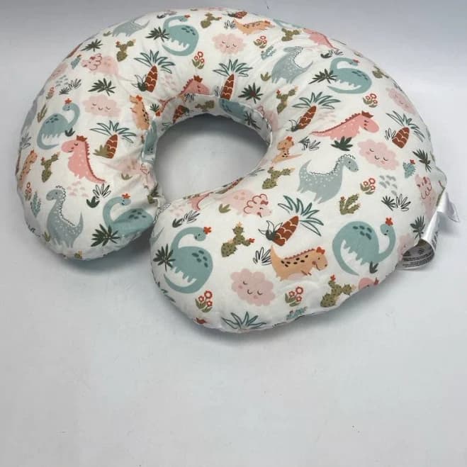 Boppy White Multi Color Dinosaurs Misc. Baby Gift