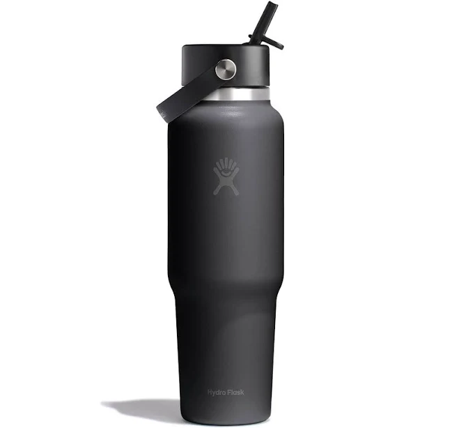 Hydro Flask 40-Ounce Wide Mouth Flex Straw Cap Travel Bottle