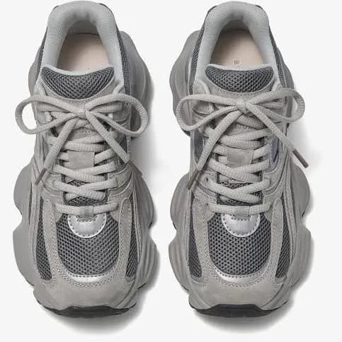 Beautoday Women's Chunky Platform Lace-Up Sneakers