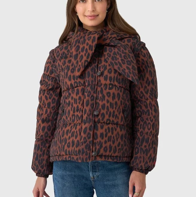 Damson Madder Pearl Convertible Hooded Puffer Jacket