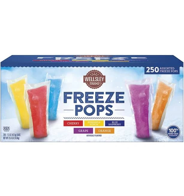 Wellsley Farms Freeze Pops 250 Ct./1.5 oz.