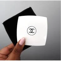 Chanel Double Mirror – Limited Edition White with Velvet Pouch