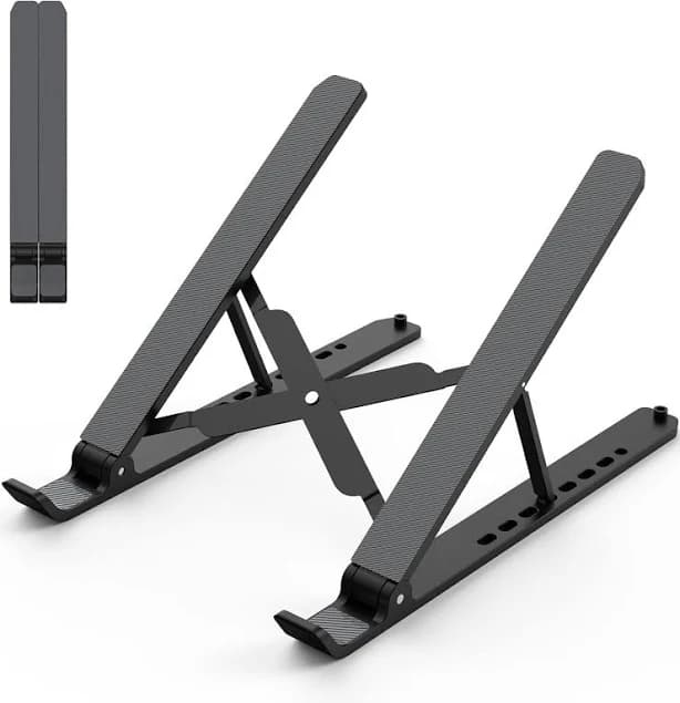 Laptop Stand with Adjustable, Adjustable, Foldable, Portable, Ventilated Cooling, Laptop Riser,