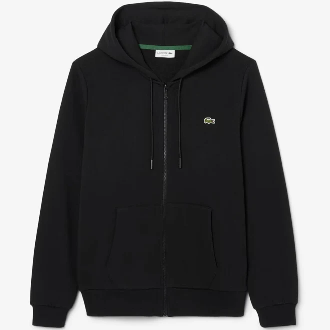 Lacoste Men's Long-Sleeve Full-Zip Fleece Hoodie
