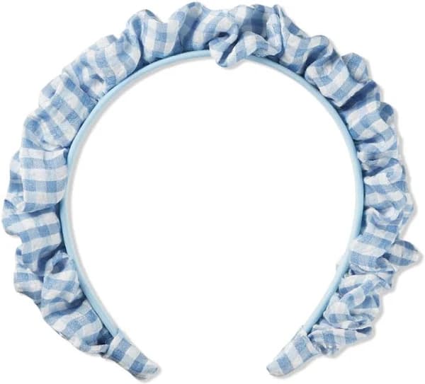 Scünci Summer Social Gingham Ruffle Headband