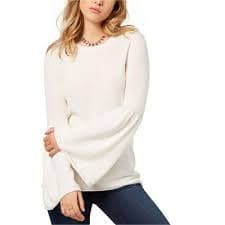 Kensie Womens Bell Sleeve Pullover Sweater, frv, X-Small : Target