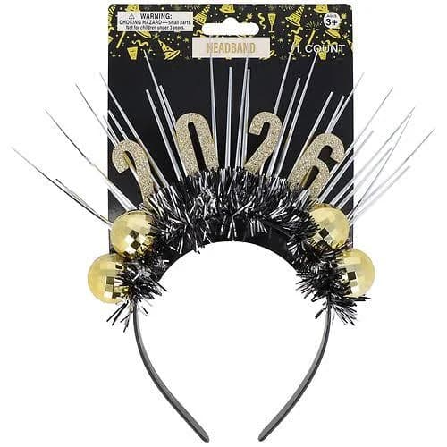 1.0 EA Happy New Year 2026 Headband