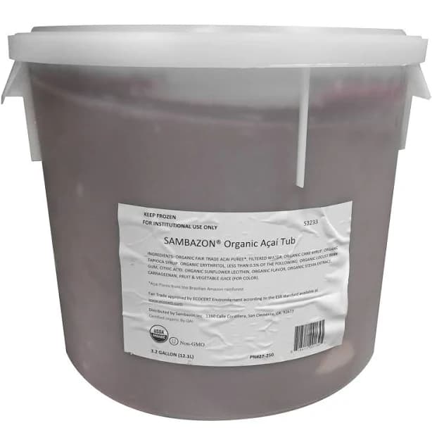 Sambazon Organic Acai Dispenser Tub