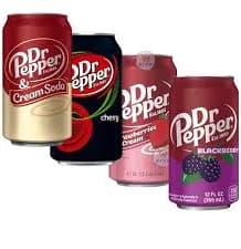 Dr Pepper Fizzy Drink Various Flavours 355ml Cans – Mix
